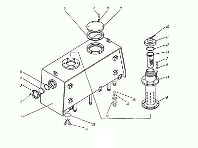 Бак масляный (гидравлический) ПК-2701.06.07.000 - Gidrorul