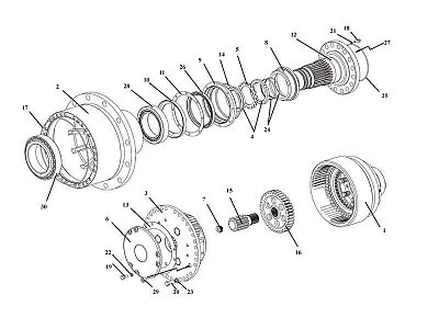 Ступица колеса У2210.20.Н-2-03.300 - Gidrorul