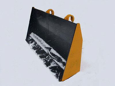 Отвал бульдозерный ДЗ-60.00.000 (быстросменный монтаж, для погрузчиков фронт. китайского пр-ва грузоподъемностью 3,5...5,5 тонн, ширина 2600 мм, армированный нож) - Gidrorul