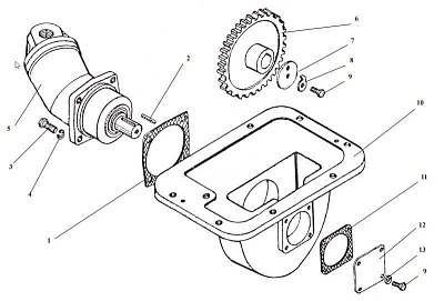 Корпус редуктора ТО-18.03.01.001 б/у - Gidrorul