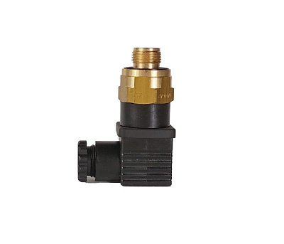 Термостат биметаллический FOX TM46A-2 (NO, латунь, подсоединение 3/8'' BSPP (цилиндр.), диапазон температур -20...+120, Максимальное рабочее давление 200 bar) - Gidrorul