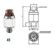 Датчик давления Euroswitch 4110862  (NO- нормально-открытый, М10х1 (цилиндр.), диапазон 1-10 bar., настроенный на 5 bar) - Gidrorul