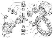 Дифф. моста 500-2403010 (У221002-03.050): Крестовина - 1шт, сателлиты - 4шт., п/осевые шестерни - 2 шт., шайбы, втулки, кольца - Gidrorul