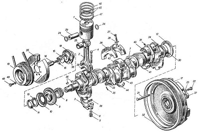 Вкладыши коренные (Н1) Д-260 А23.01-9109,10,11,12 - Gidrorul