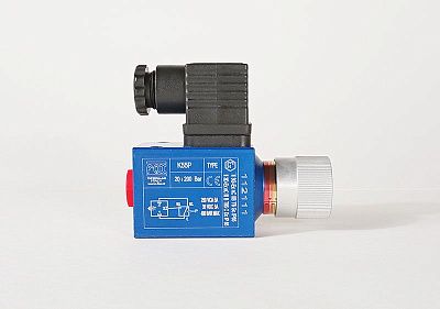 Реле давления регулируемый K55P (SPDT контакты, 1/4'' BSPP (цилиндр.) + Фланец CETOP 31 x 31,  диапазон  20 - 200 bar) - Gidrorul